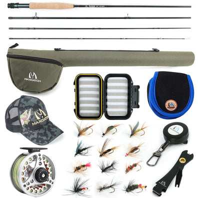 Maximumcatch 3-8WT Medium-Fast Pre-Spooled Fly Fishing Combo